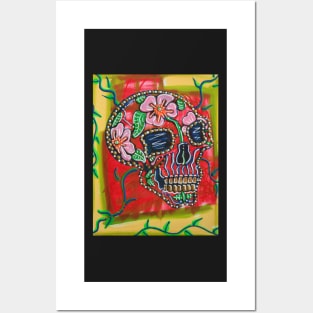 Skull of Flowers Posters and Art